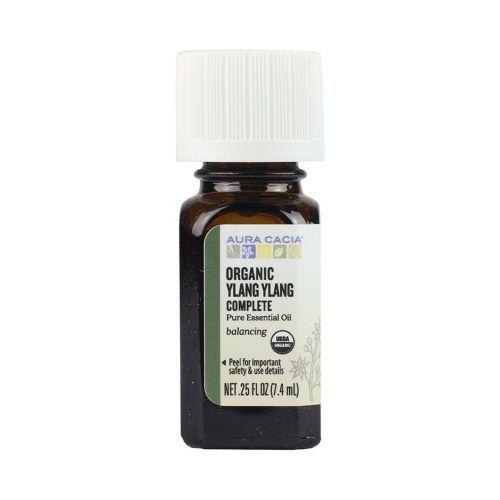 Imagem de Óleo Essencial Orgânico Ylang Ylang C .25Oz da Aura Cacia (Pacote com 2)