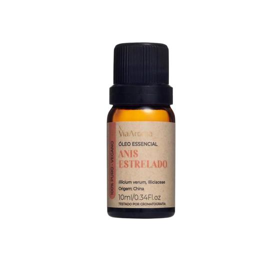 Óleo Essencial Via Aroma 10mL Anis Estrelado Menor preço em Óleo Essencial Via Aroma 10mL Anis Estrelado