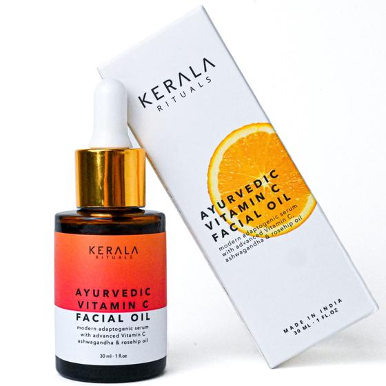 Imagem de Óleo Facial Ayurvédico Kerala Rituals - Vitamina C e Rosa Mosqueta (30ml)