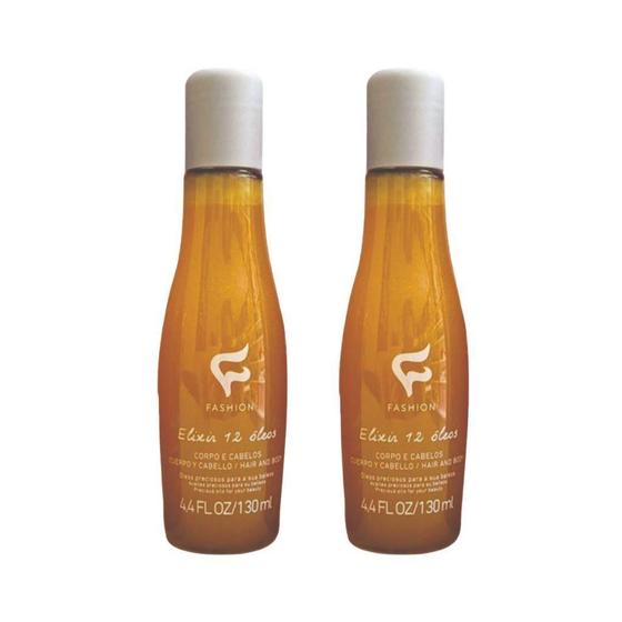 Imagem de Oleo Fashion Corpo E Cabelo 130Ml Elixir 12 Oleos-Kit C/2Un