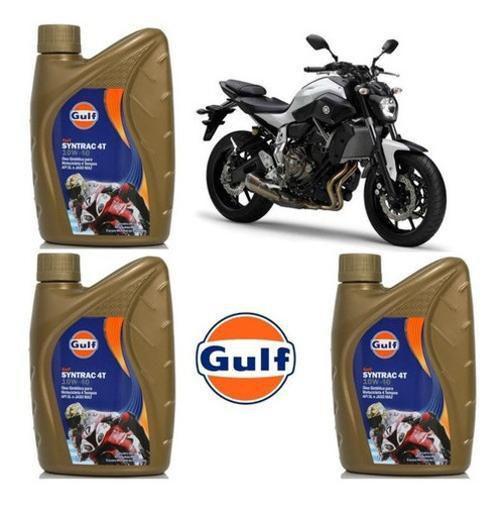 Imagem de Óleo Filtro Gulf 10W40 100% Sintético Premium Yamaha Mt07