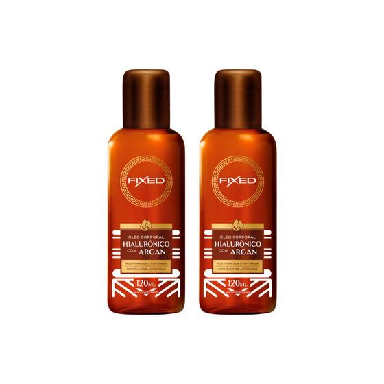 Imagem de Oleo Fixed Corporal Hialuronico Com Argan 120ml - Kit C/ 2un