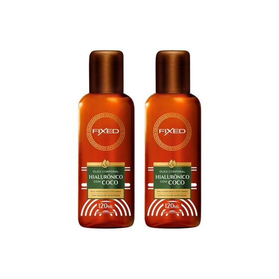 Imagem de Oleo Fixed Corporal Hialuronico Com Coco 120ml - Kit C/ 2un