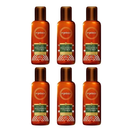 Imagem de Oleo Fixed Corporal Hialuronico Com Coco 120Ml - Kit Com 6Un
