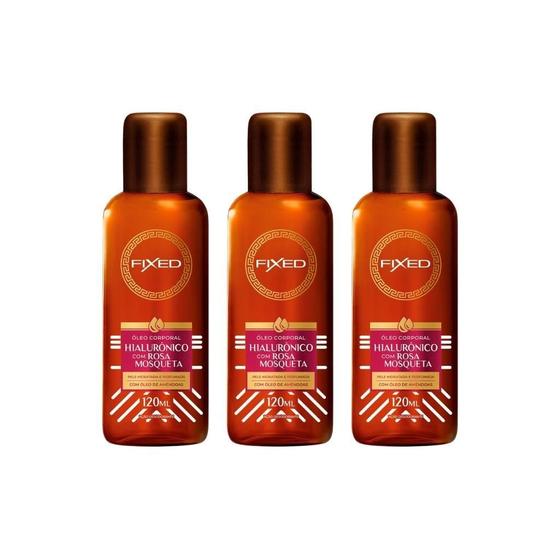 Imagem de Oleo Fixed Corporal Hialuronico Com Rosa Mosqueta 120Ml-3Un