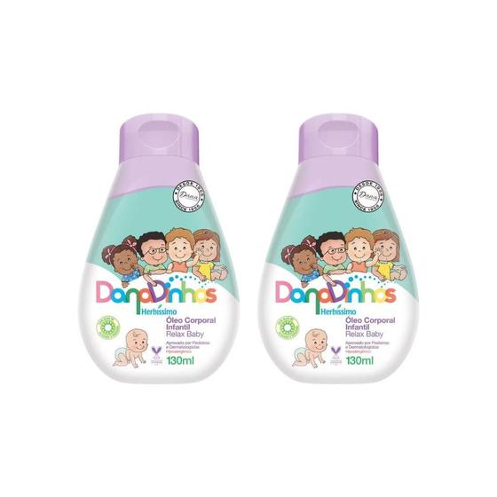 Imagem de Oleo Herbissimo Danadinhos Corporal Infantil Relax 130Ml-2Un