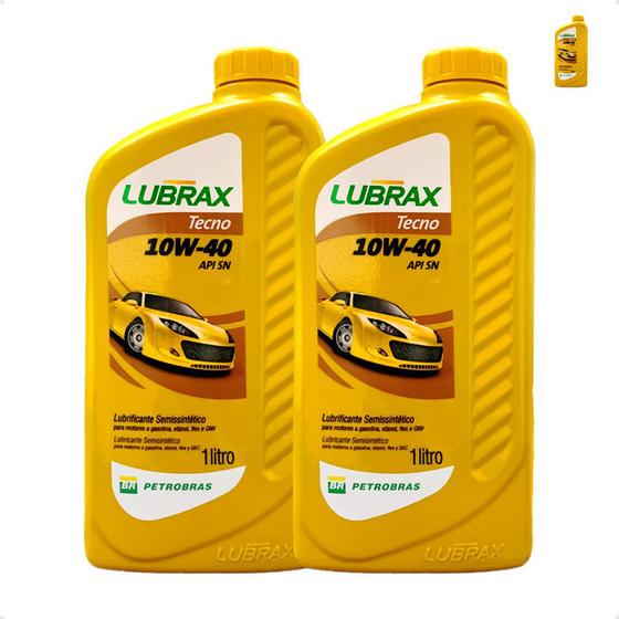 Óleo Lubrax 10w40 4 Tempos Carro Moto 1 Litro Kit C/2 - Lubrificantes ...