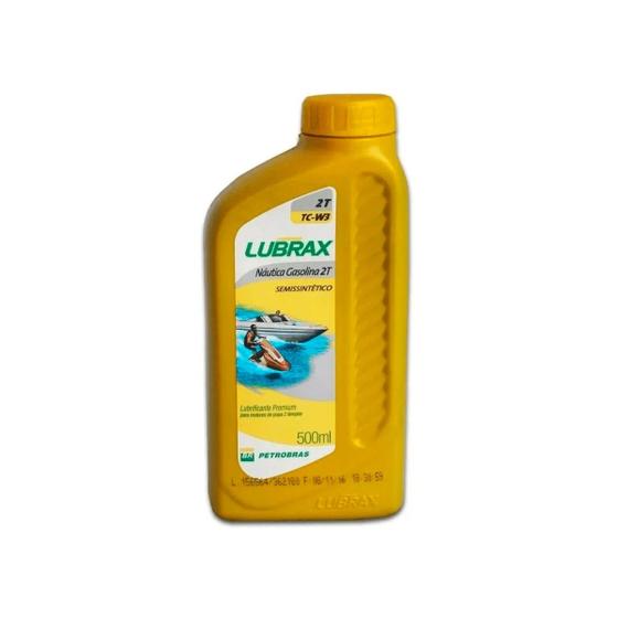 Imagem de Óleo Lubrax Náutica Gasolina 2t Tc-w3 Semissintético 500ml