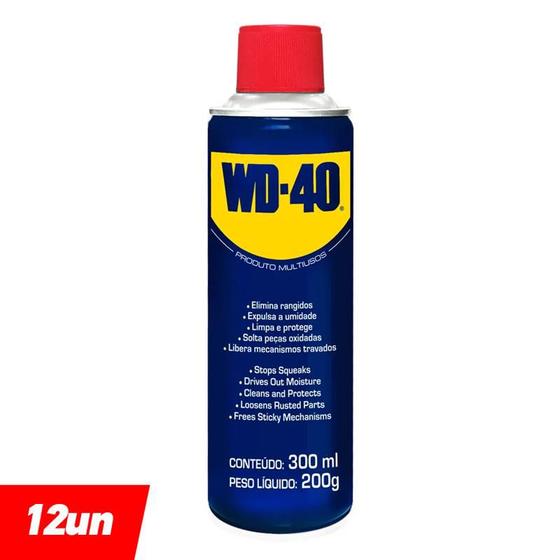 Imagem de Óleo Lubrificante Desengripante Multiuso 300 mL (com 12 unidades) - WD-40