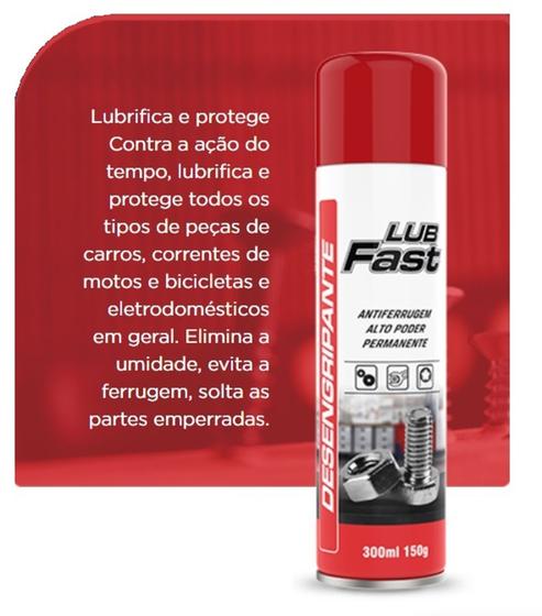 Óleo Lubrificante Desengripante Spray Anticorrosivo Anti-ferrugem 300ml ...