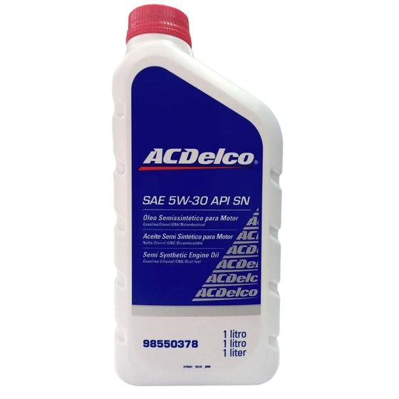 Imagem de Óleo Lubrificante do Motor ACDelco SAE 5W30 API SN Semissintético 1L