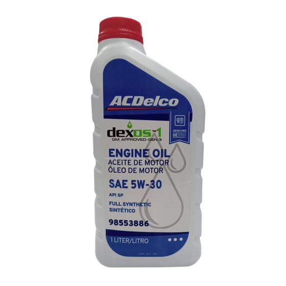 Óleo Lubrificante do Motor ACDelco SP 5W30 DEXOS1 100% Sintético 1L Menor preço em Óleo Lubrificante do Motor ACDelco SP 5W30 DEXOS1 100% Sintético 1L