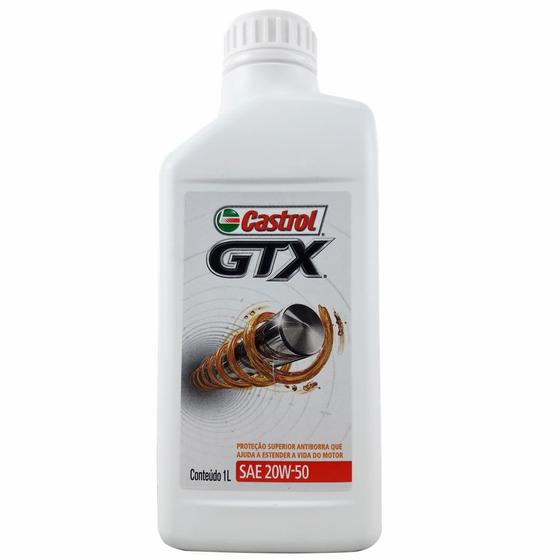 Imagem de Óleo Lubrificante do Motor Castrol GTX  20W50 SL Anti Borra 1L