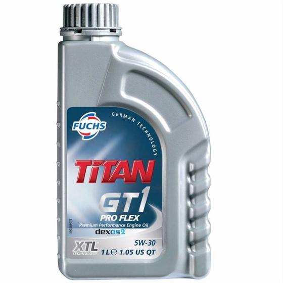 Óleo Lubrificante do Motor Fuchs Titan GT1 Pro Flex 5W30 Sintético 1L ...