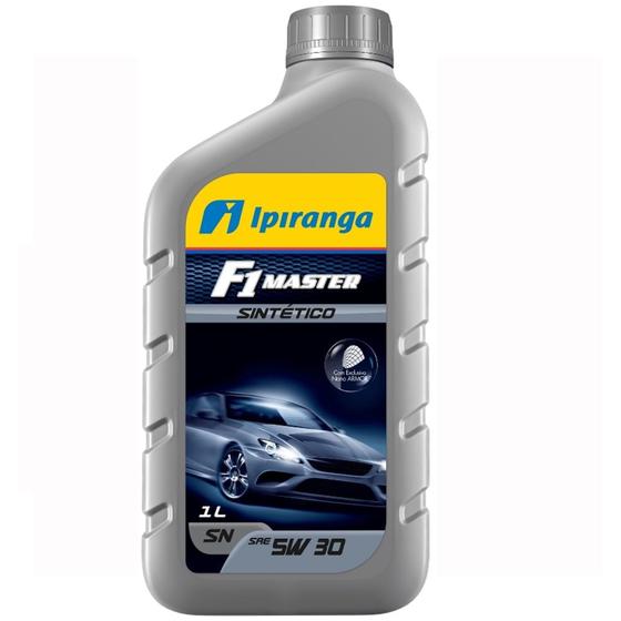 Óleo Lubrificante do Motor Ipiranga F1 Master 100% Sintético SN 5W30 Tecnologia Nano ARMOR - 1L Menor preço em Óleo Lubrificante do Motor Ipiranga F1 Master 100% Sintético SN 5W30 Tecnologia Nano ARMOR - 1L