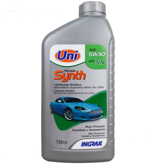 Óleo Lubrificante do Motor Uni Synth API SN 5W30 Sintético 1L - Uni ...