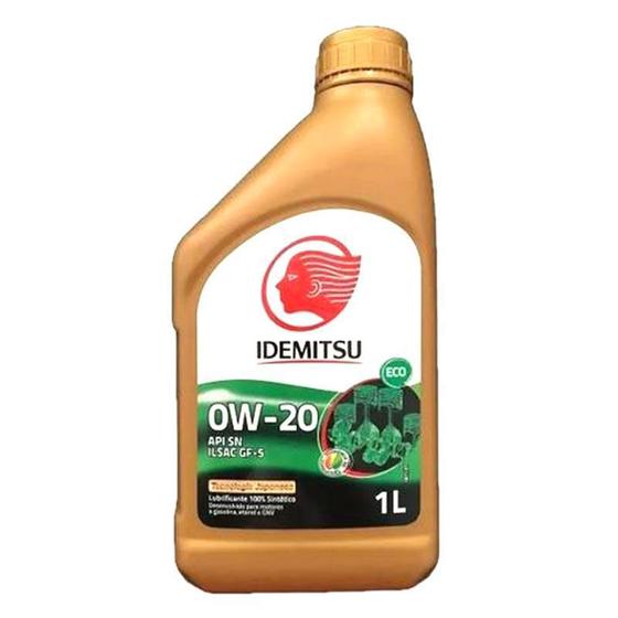 Óleo Lubrificante Idemitsu Sintético Eco 0W20 API SN 1 Litro ...