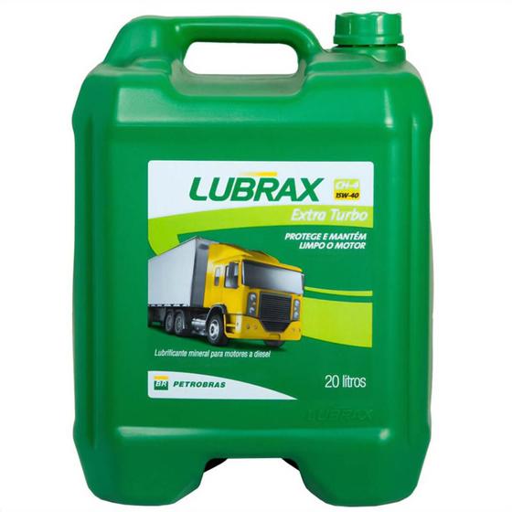 Imagem de Óleo Lubrificante Mineral 15W40 Lubrax Extra Turbo API CH- 4 20 Litros