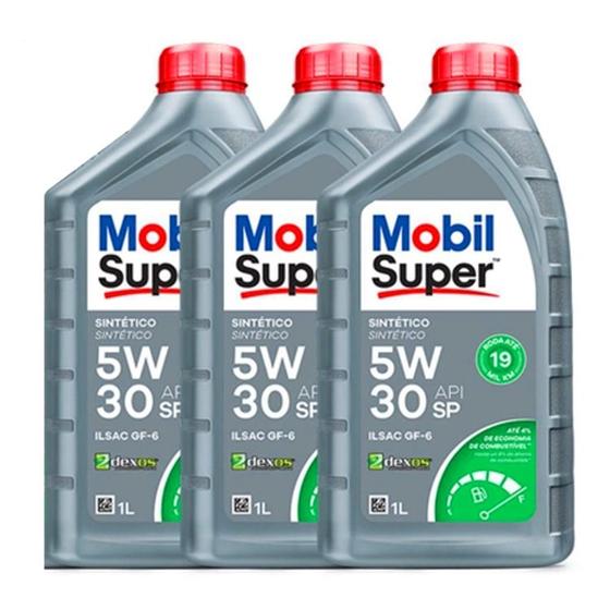 Óleo Lubrificante Mobil 5w30 Sintético Original Kit Troca de Óleo 3 Unidades Menor preço em Óleo Lubrificante Mobil 5w30 Sintético Original Kit Troca de Óleo 3 Unidades