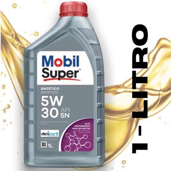 Imagem de Oleo lubrificante para motor diesel, gasolina e flex 5w30 sn mobil super 3000 xe3 (dexos 2) - litro)