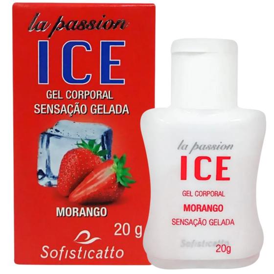 Imagem de Óleo Massagem Corporal Esquenta Aquece Morango Ice La Passio