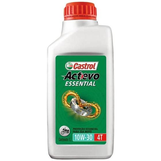 Imagem de Óleo Mineral 10W30 Actevo Essential Castrol 1L Para Motos