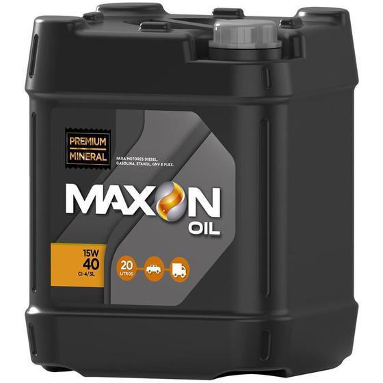 Óleo Mineral 15W40 Maxon Oil Premium Diesel CI4 SL 20 Litros Menor preço em Óleo Mineral 15W40 Maxon Oil Premium Diesel CI4 SL 20 Litros