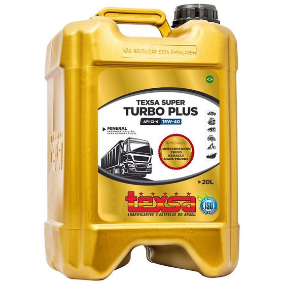Óleo Mineral 15W40 Texsa Super Turbo CL-4 20 Litros - Lubrificantes ...
