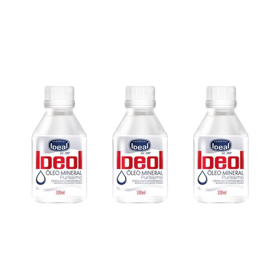 Imagem de Oleo Mineral Ideal 100ml - Kit C/ 3un