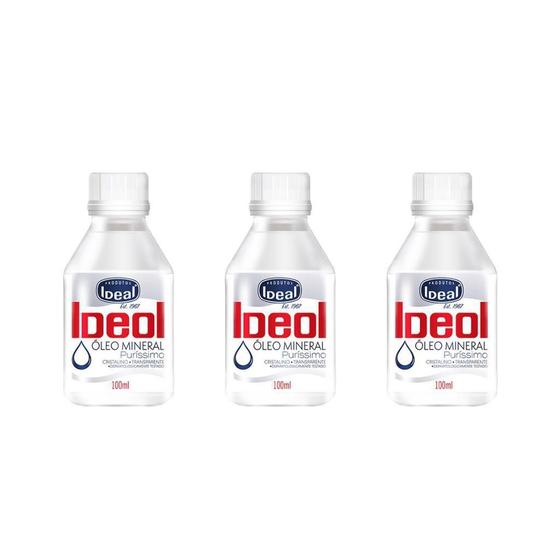 Imagem de Oleo Mineral Ideal 100Ml - Kit Com 3Un