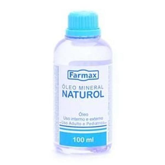 Imagem de Oleo Mineral naturol Farmax frasco com 100mL de oleo de uso dermatologico
