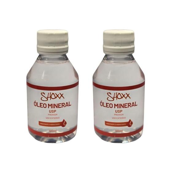 Imagem de Oleo Mineral Shoxx Usp 100Ml - Kit Com 2Un