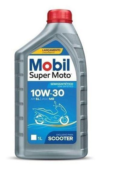 Imagem de Óleo Mobil 10w30 4T Semissintético Scooter JASO MB API SL 1 Litro