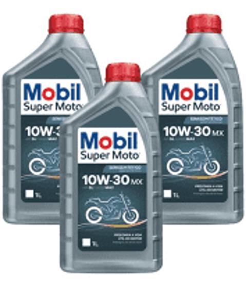Óleo Mobil 4T 10W30 Semissintético Kit com 3 litros Menor preço em Óleo Mobil 4T 10W30 Semissintético Kit com 3 litros