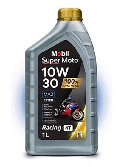 Óleo Mobil Super Moto 4t 10w30 Sintético Ma2 Racing 1 Litro Menor preço em Óleo Mobil Super Moto 4t 10w30 Sintético Ma2 Racing 1 Litro