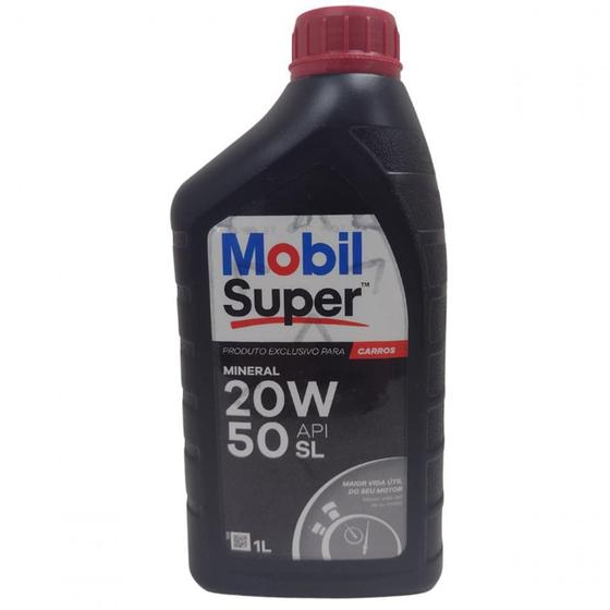 Imagem de Óleo Mobil Super SAE 20w50 Mineral 1 Litro Motores 4 Tempos