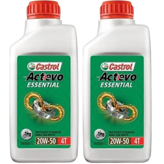 Imagem de Oleo Moto Castrol 20w50 Mineral Actevo 4 T (2 Litro)