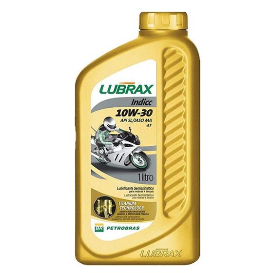 Óleo Motor 10W30 Semissintético Indicc SL Moto 4T Lubrax - 1 Litro ...