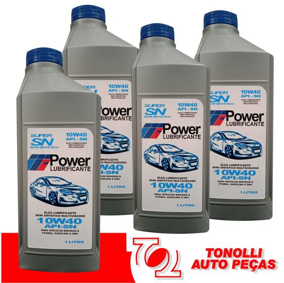 Óleo Motor 10w40 API-SN Semi Sintético Power Lubrificantes Menor preço em Óleo Motor 10w40 API-SN Semi Sintético Power Lubrificantes