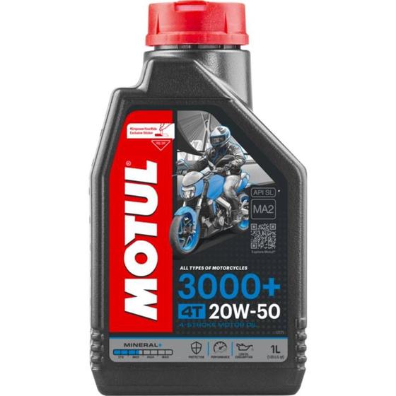 Imagem de Óleo Motul 3000+ 20W50 4T 1 Litro