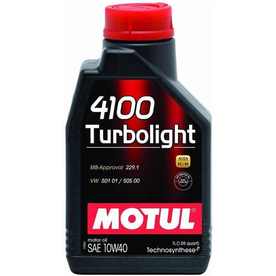 Imagem de Oleo Motul 4100 10w40 Turbolight Semi-sintético 1Lt