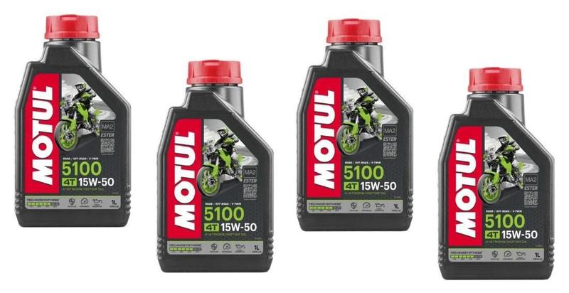 Imagem de Óleo Motul 4T 5100 15W50 Semi Sintético Api Sm Sl - 4 Litros