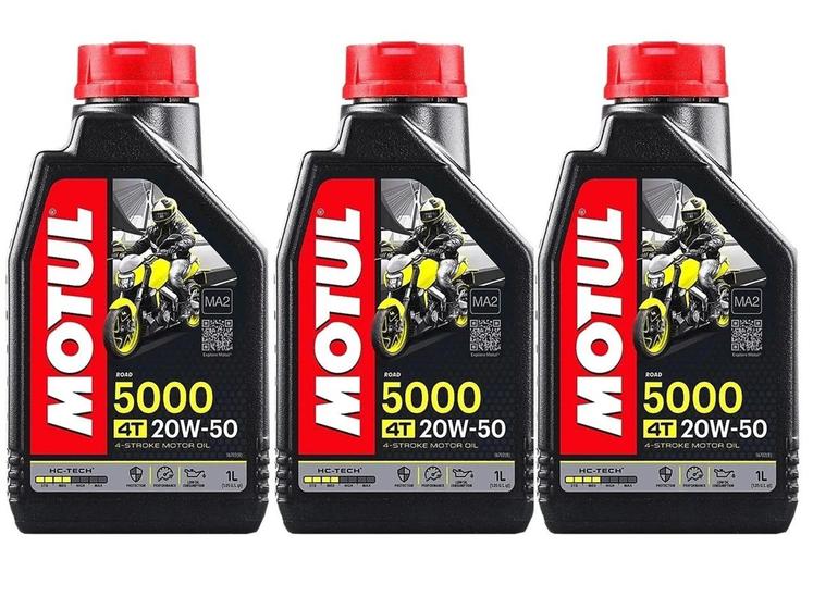 Imagem de Oleo Motul 5000 20w50 4t Honda Cb600 Cb600f Hornet 3 Litros