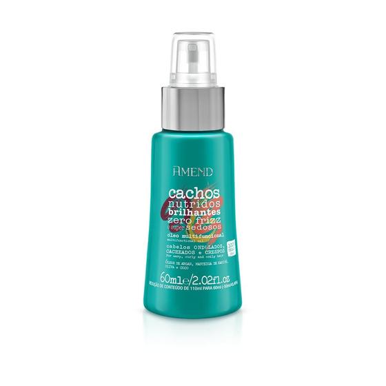 Imagem de Óleo Multifuncional Cabelos Crespos Cacheados Amend 60ml