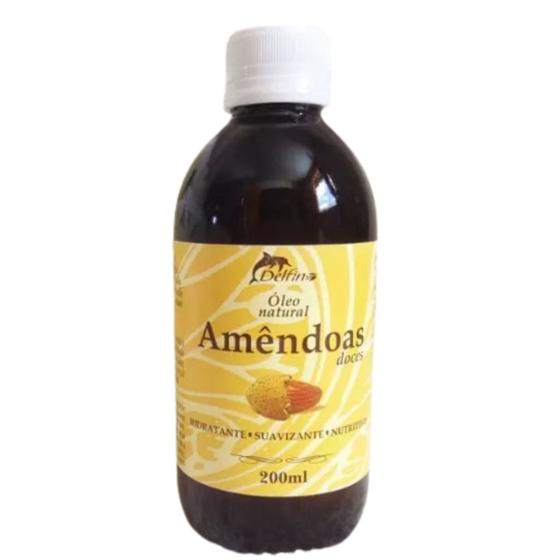 Óleo Natural De Amêndoas Doces 200Ml - Delfino Imagem de Óleo Natural De Amêndoas Doces 200Ml - Delfino