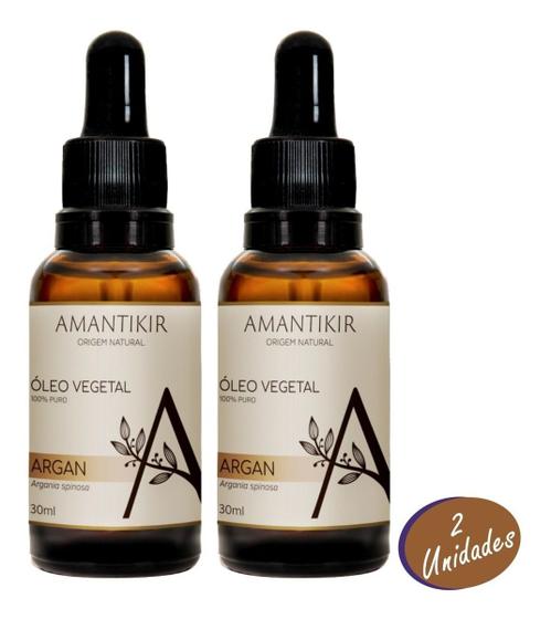 Imagem de Óleo Natural Vegetal De Argan 100% Puro 30ml Amantikir 2uni