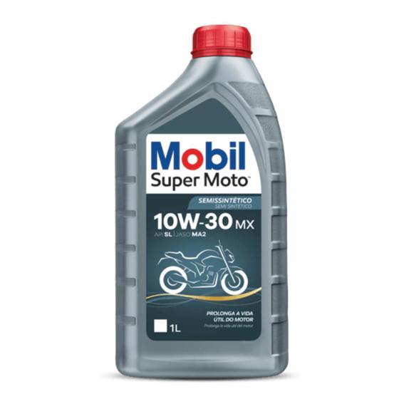 Imagem de Óleo Original 10W30 Semissintético Mobil Super Moto 4T com Nota