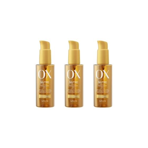 Imagem de Oleo Ox Capilar Nutre 120ml-Kit C/3un