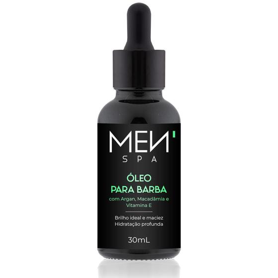 Imagem de Óleo Para Barba Brilho Ideal E Maciez Com Argan 30Ml Menspa