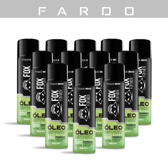 Imagem de OLEO PARA BARBA SPRAY 60ML - FOX FOR MEN - 12 Unidades